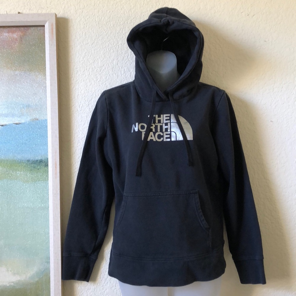 Metallic THE NORTH FACE Hoodie Size Medium